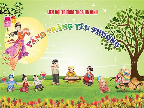 Album ảnh in thi công treo backdrop đêm hội trăng rằm của Quảng Cáo Tùng Dương