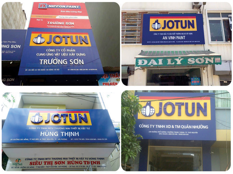 Thi công biển quảng cáo cho các chi nhánh hoặc đại lý của hãng lớn