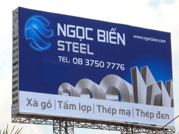 Thi công Pano quảng cáo cho công ty Ngọc Biển