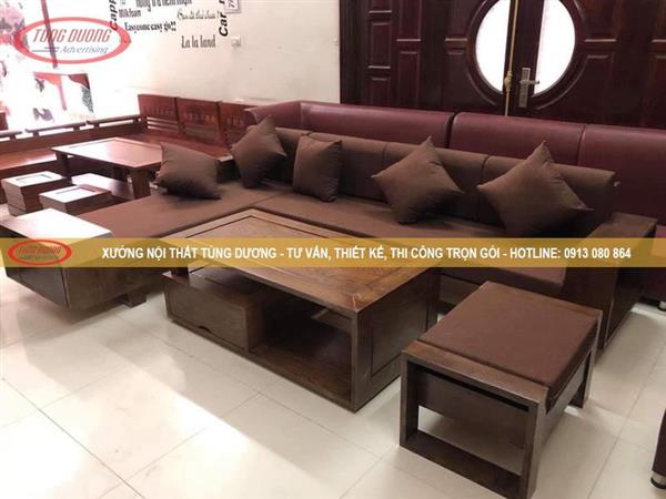 Bàn ghế gỗ Sofa NTTD-030-19