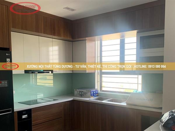 Mẫu tủ bếp gỗ công nghiệp NTTD-016-1