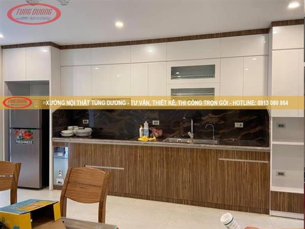 Mẫu tủ bếp gỗ công nghiệp NTTD-016-7