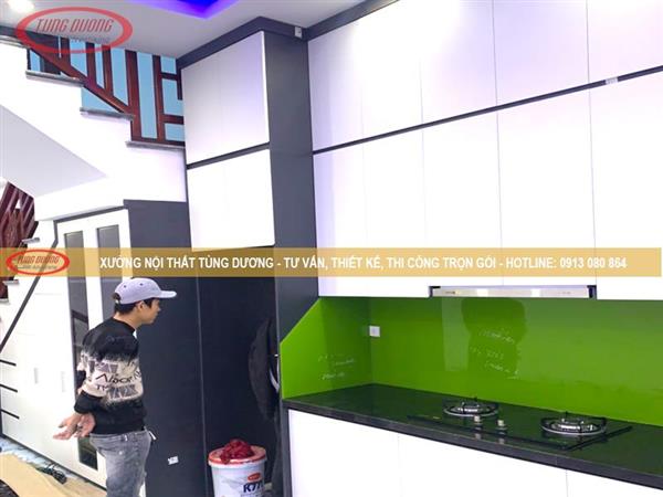 Mẫu tủ bếp gỗ công nghiệp NTTD-016-9