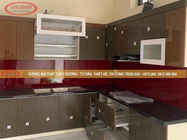 Mẫu tủ bếp gỗ công nghiệp NTTD-016-6