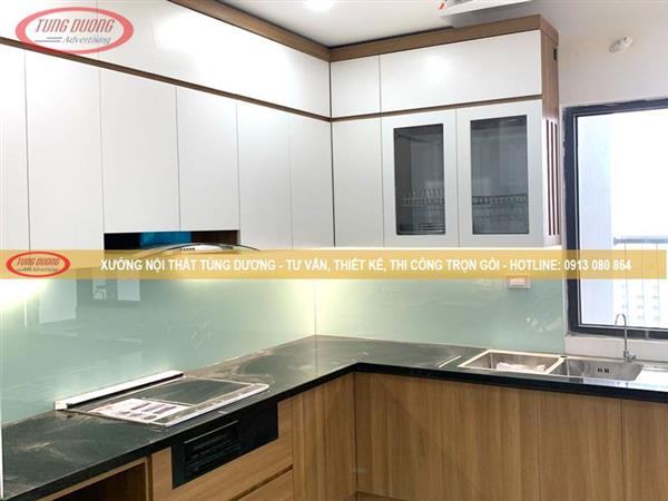 Mẫu tủ bếp gỗ công nghiệp NTTD-016-10