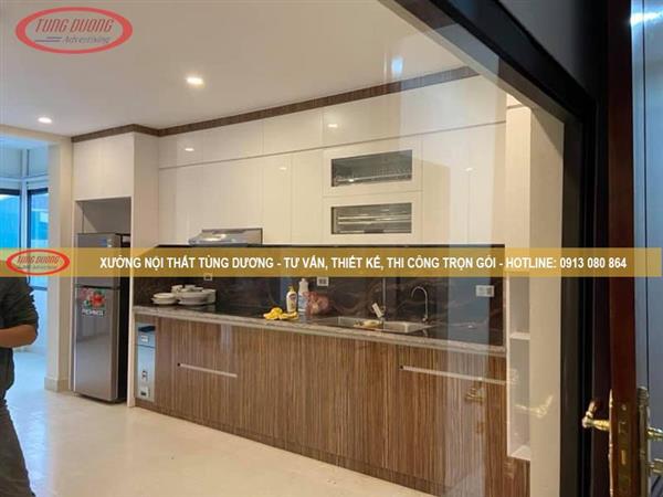 Mẫu tủ bếp gỗ công nghiệp NTTD-016-12