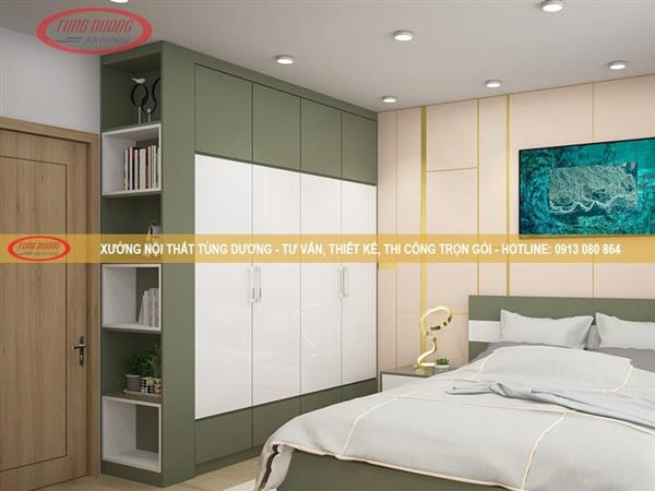 Mẫu tủ quần áo đẹp gỗ công nghiệp NTTD-020-1