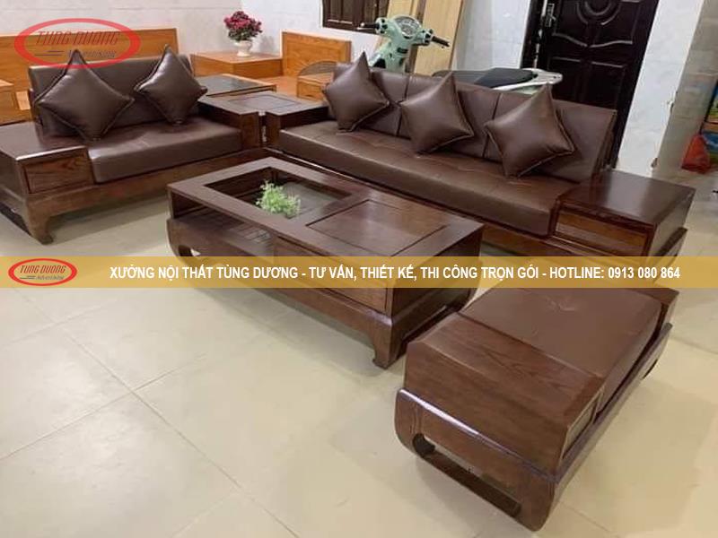 Bàn ghế gỗ Sofa NTTD-030-12